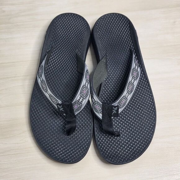 CHACO EcoTread Strap Flip Flops Thong Sandals Southwest Women's Size 7 - Picture 1 of 7